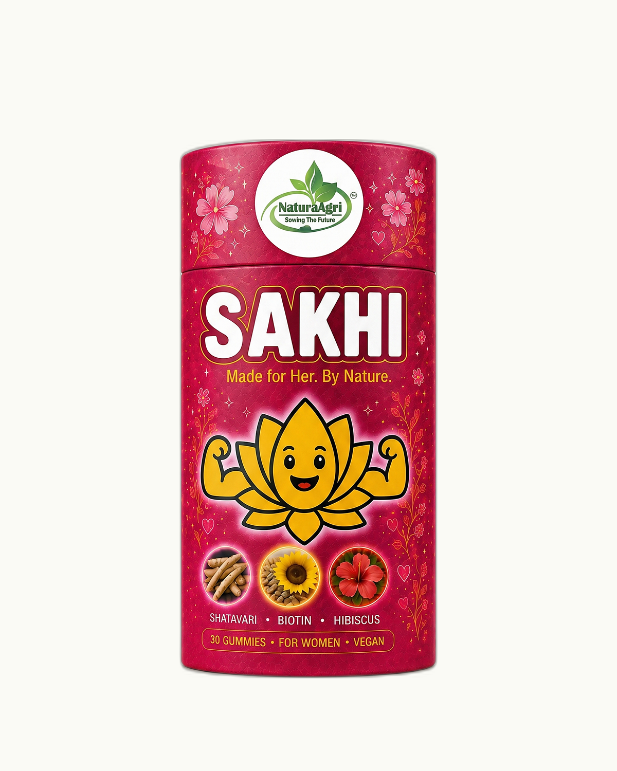 Sakhi Gummies | Shatavari + Biotin + Hibiscus