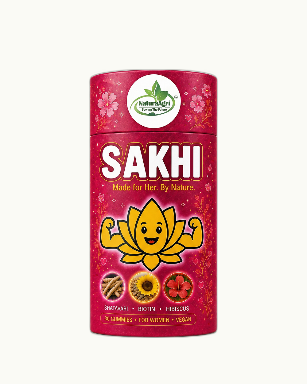 Sakhi Gummies | Shatavari + Biotin + Hibiscus